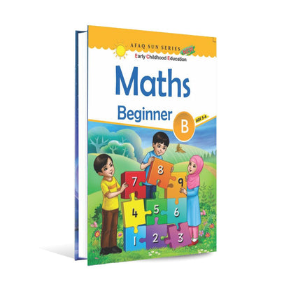 Maths Beginner B Age 5-6 Book For Early Childhood Education By Afaq Sun Series Multan Kitab Ghar