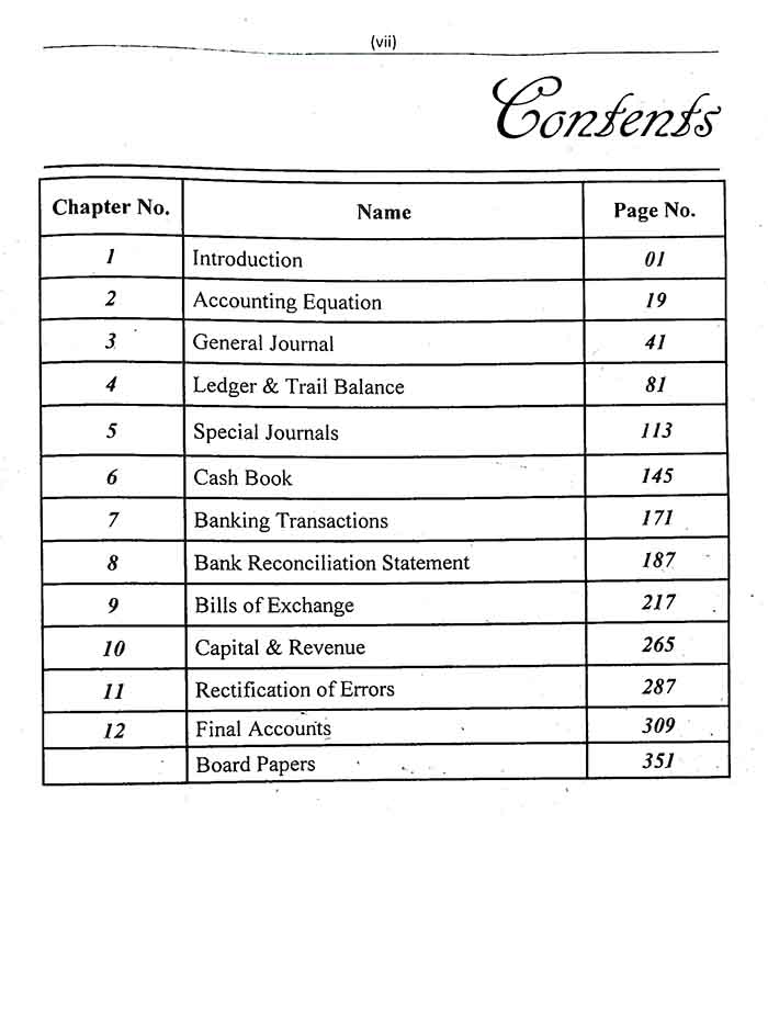 Ilmi Principle of Accounting Book for I. Com-I/ D. Com-I By M. Azam Multan Kitab Ghar